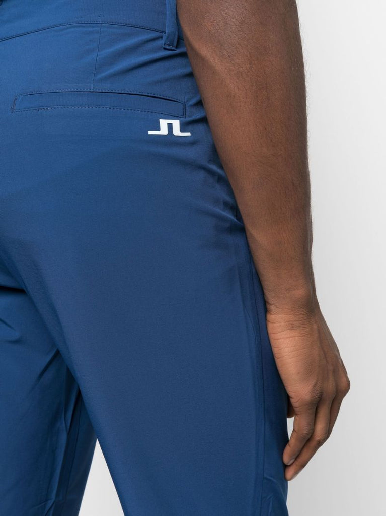 Navy Mid-rise Tapered Trousers