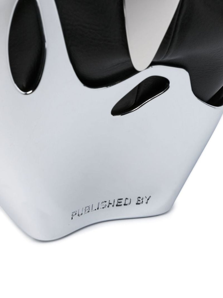 Black Chrome-splash Bucket Bag