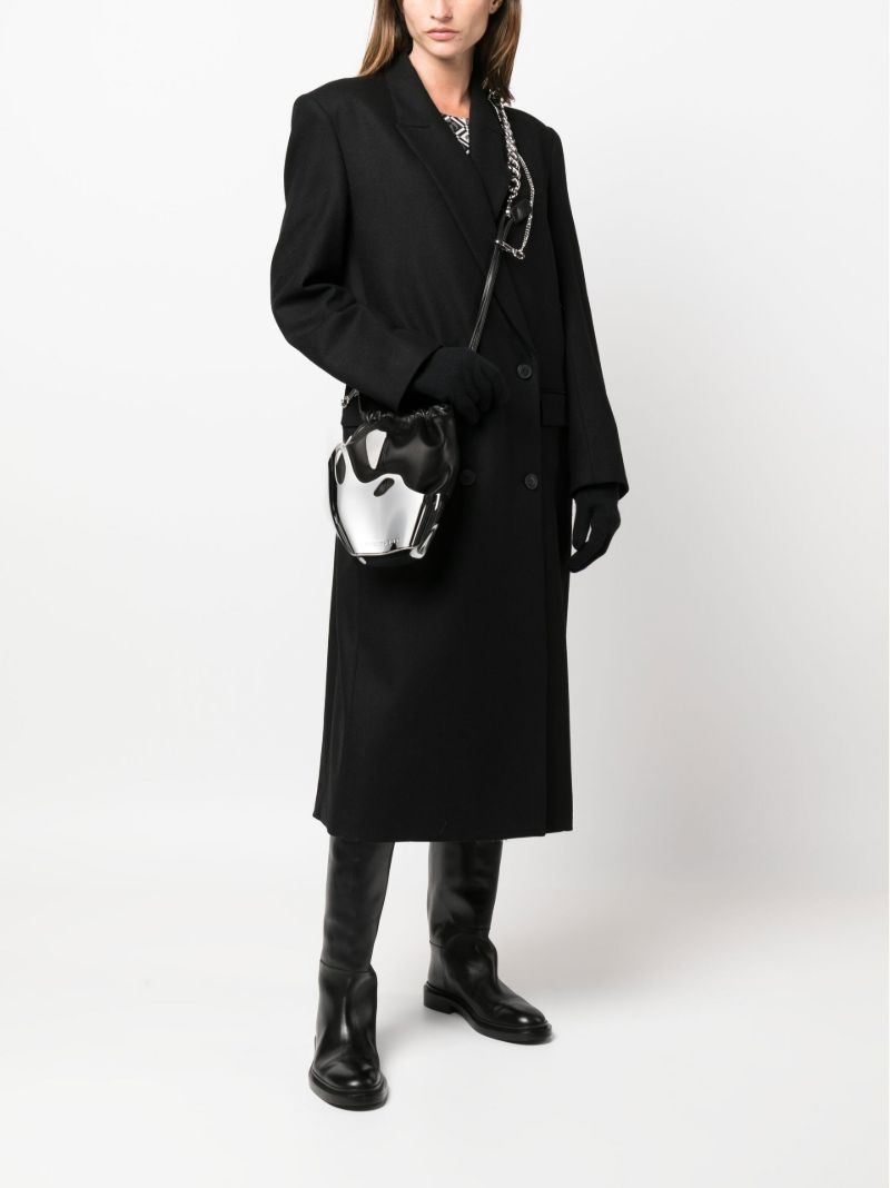 Black Chrome-splash Bucket Bag