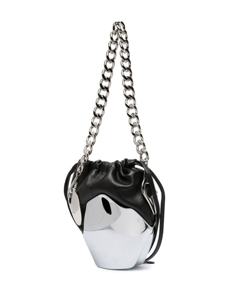 Black Chrome-splash Bucket Bag