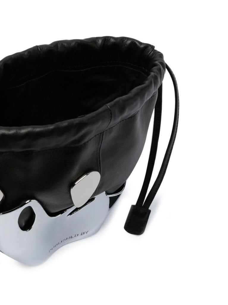 Black Chrome-splash Bucket Bag