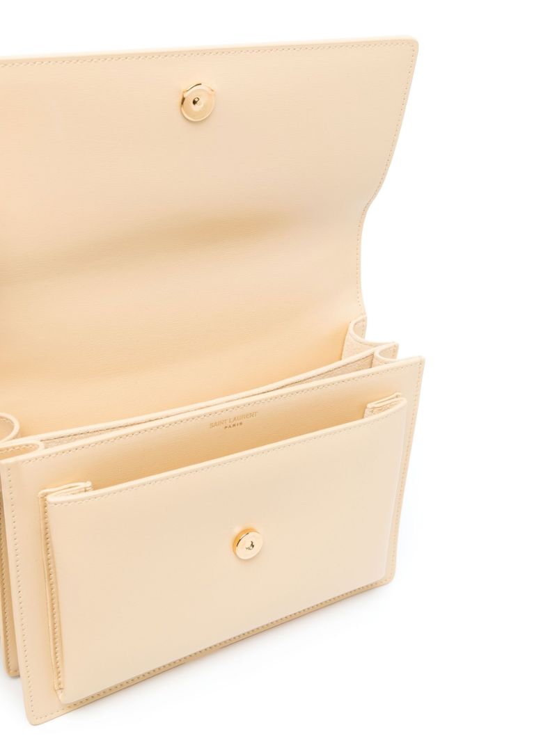Neutral Sunset Medium Leather Cross Body Bag