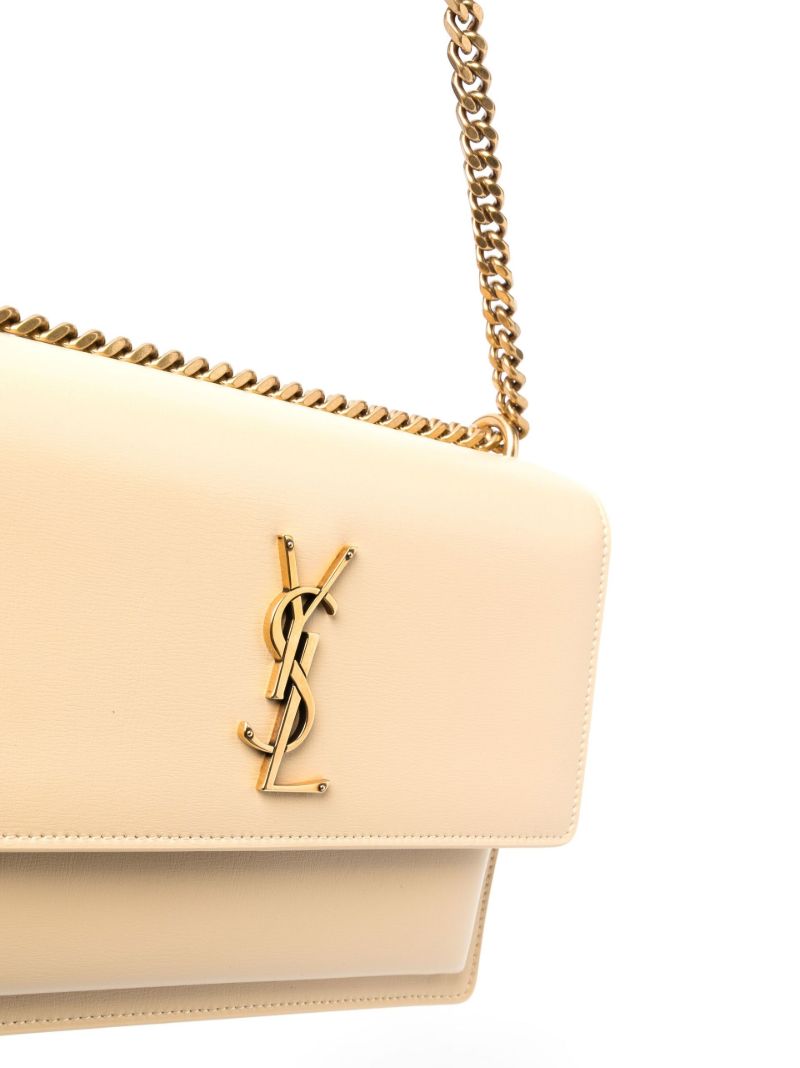 Neutral Sunset Medium Leather Cross Body Bag