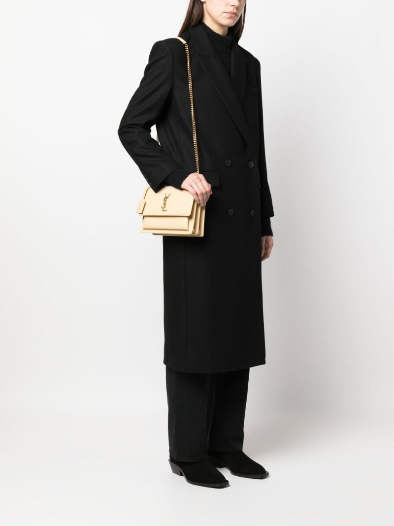 Neutral Sunset Medium Leather Cross Body Bag