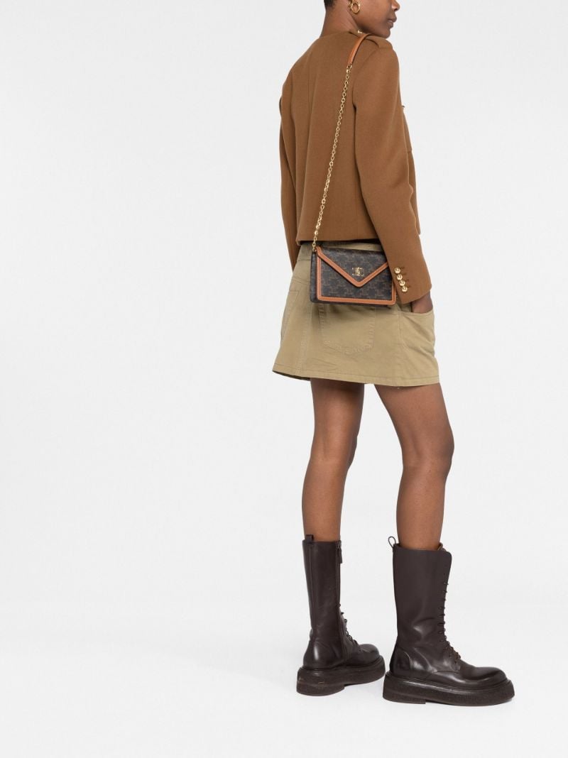 Brown Triomphe Chain Wallet
