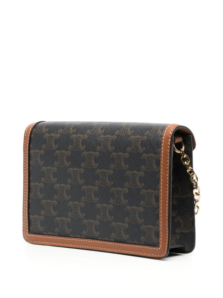 Brown Triomphe Chain Wallet