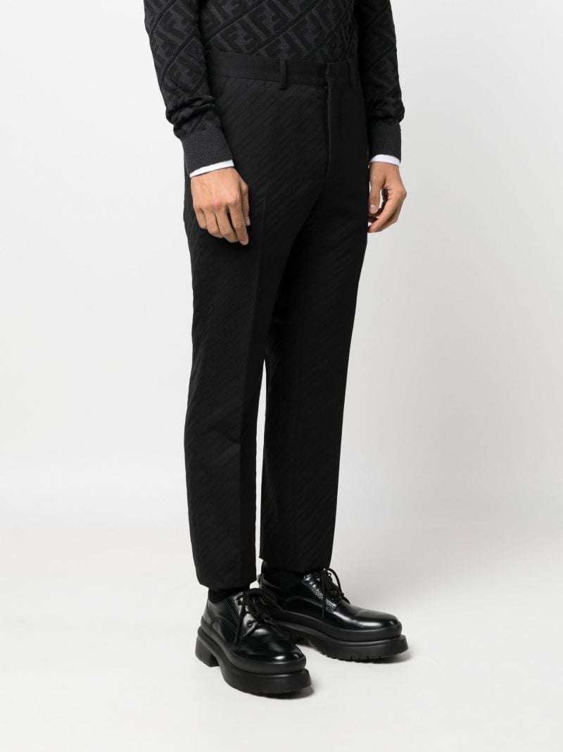 Black O'lock Wool Trousers