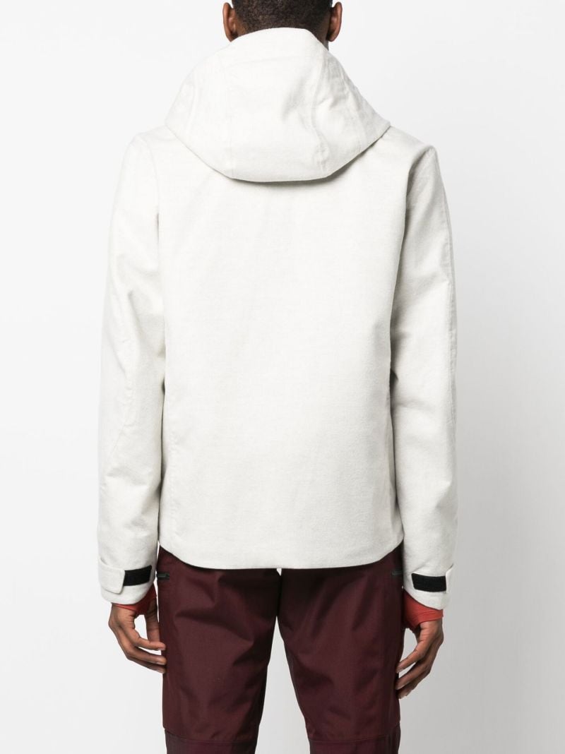 Grey Balma Cashmere Hooded Jacket
