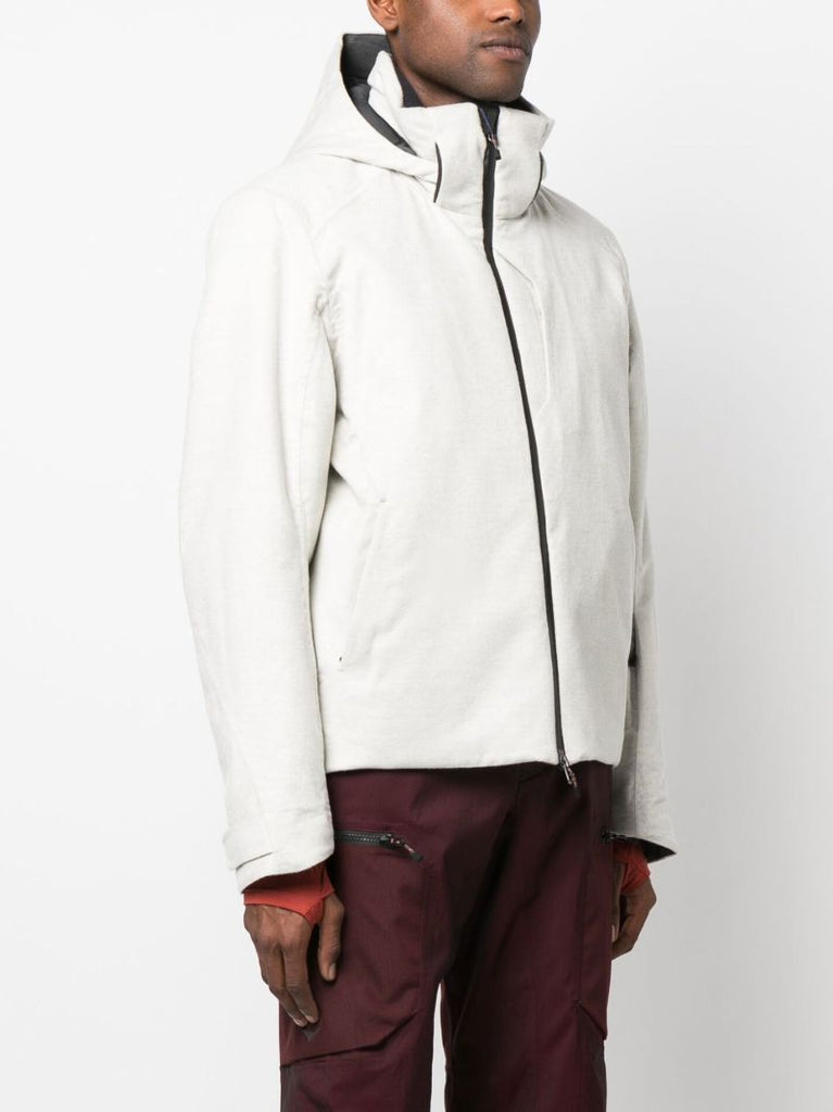 Grey Balma Cashmere Hooded Jacket