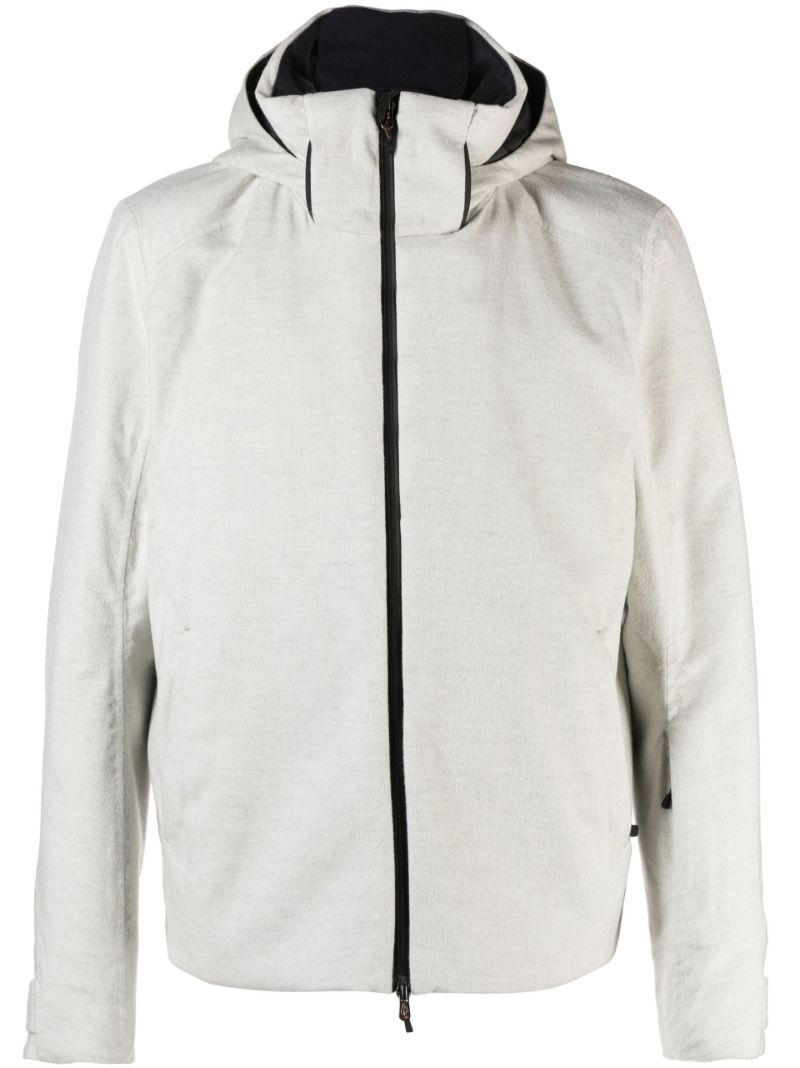 Grey Balma Cashmere Hooded Jacket