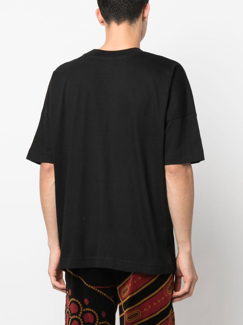 Black Payback Slogan Print T-shirt