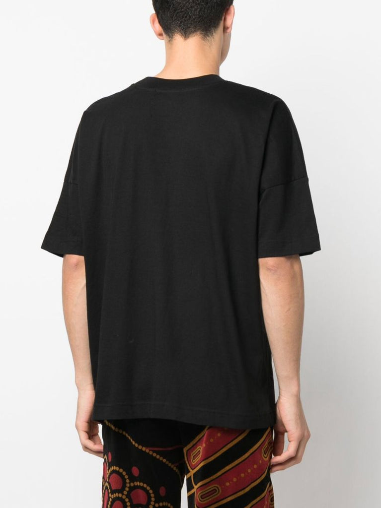 Black Payback Slogan Print T-shirt