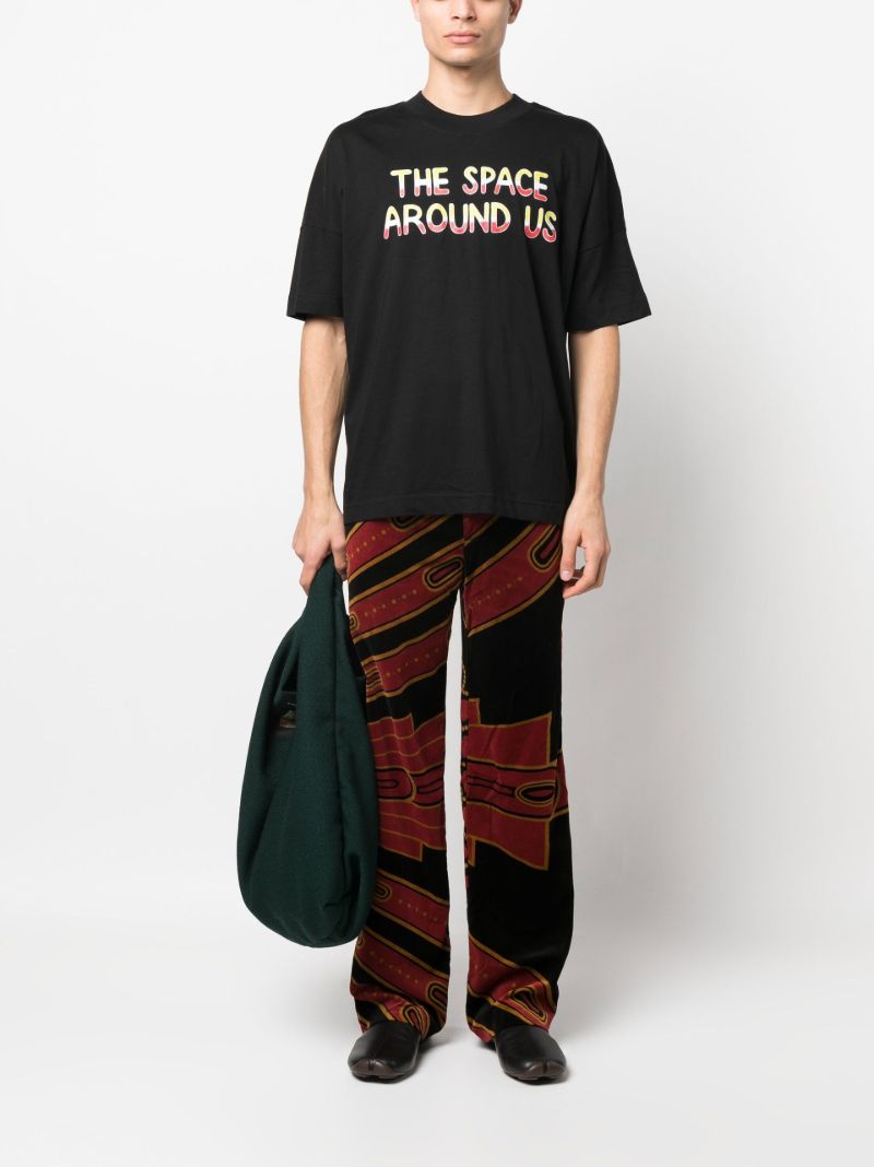 Black Payback Slogan Print T-shirt