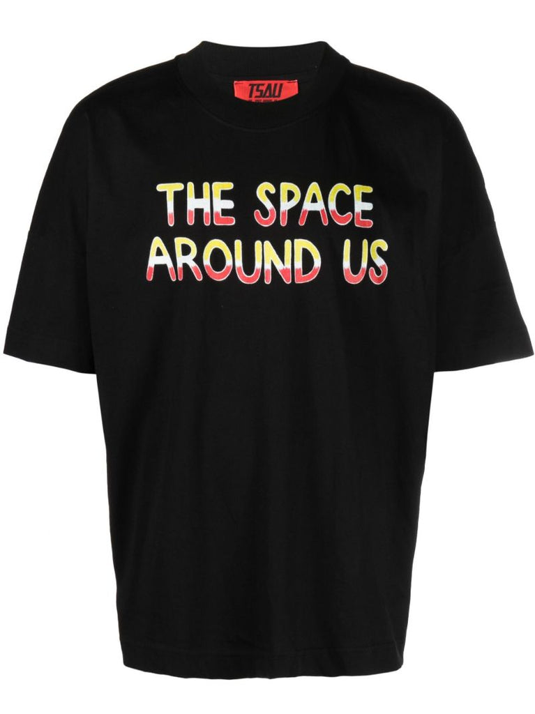Black Payback Slogan Print T-shirt