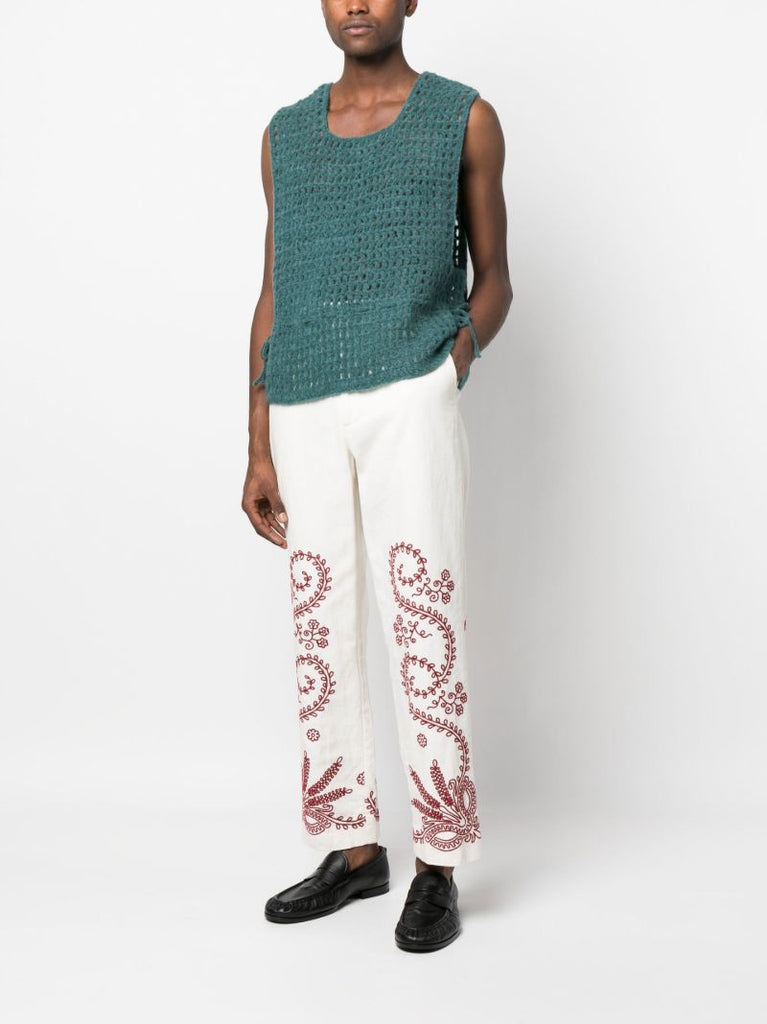 Green Crochet Vest