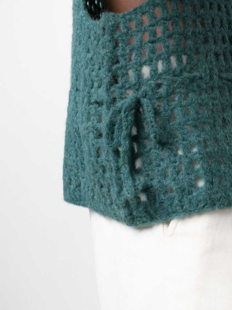 Green Crochet Vest