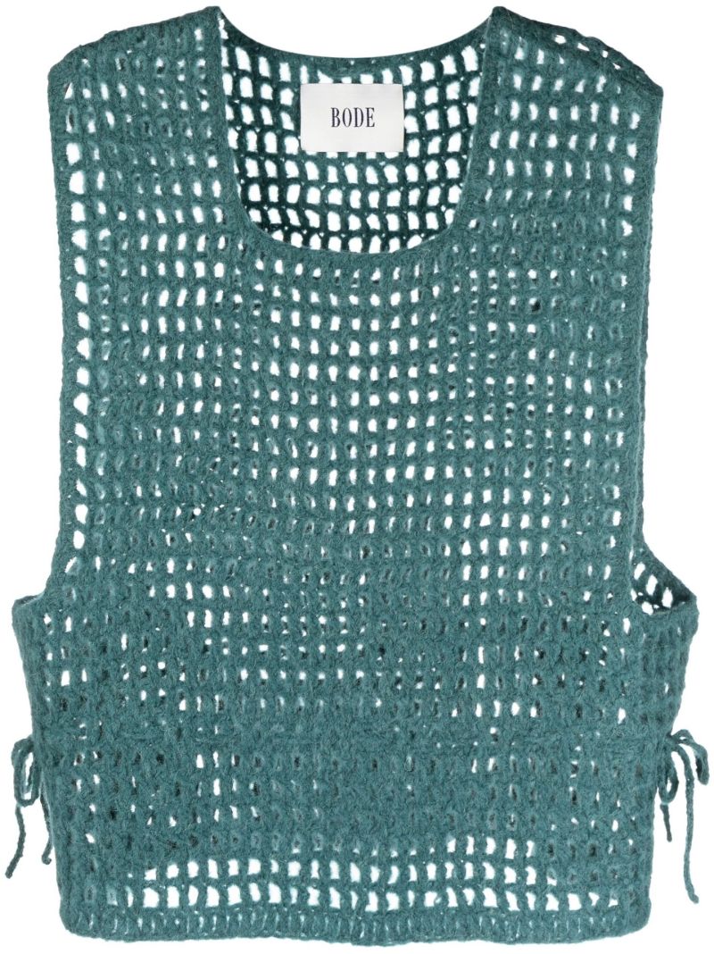 Green Crochet Vest