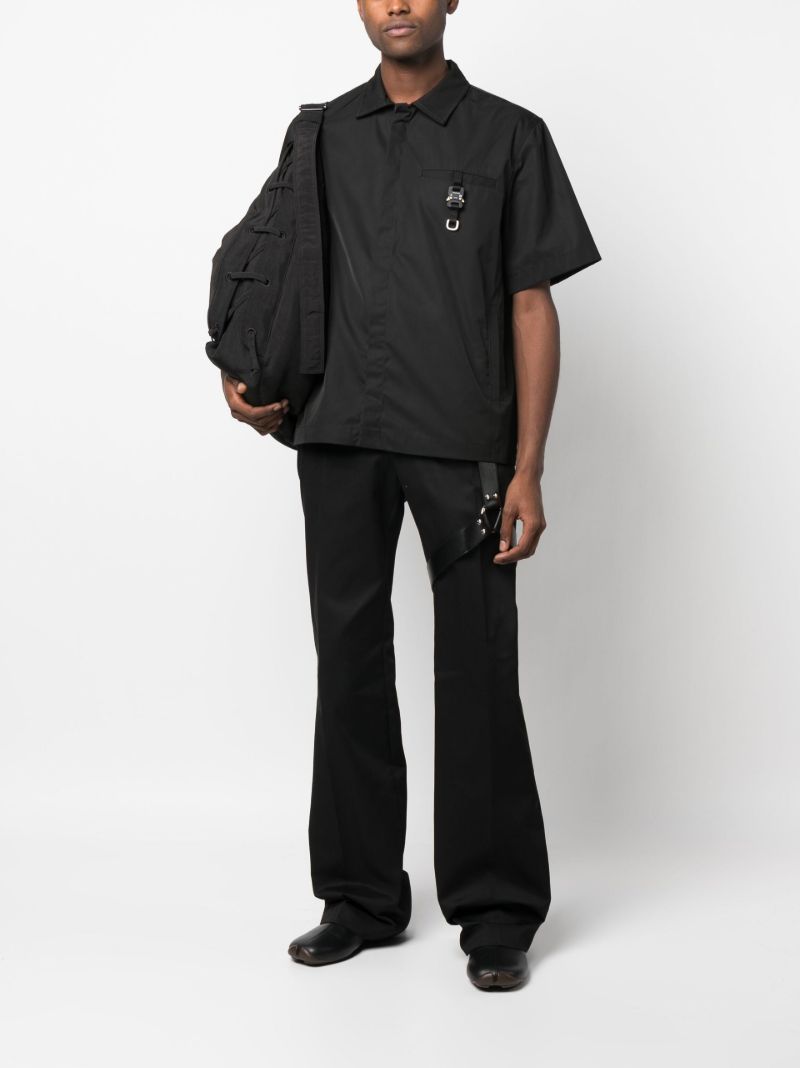 Black Harness Detail Trousers