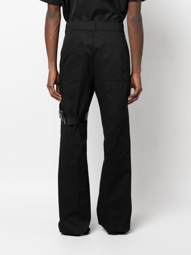 Black Harness Detail Trousers