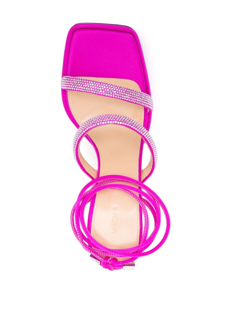 Pink Devon 140 Crystal Satin Sandals