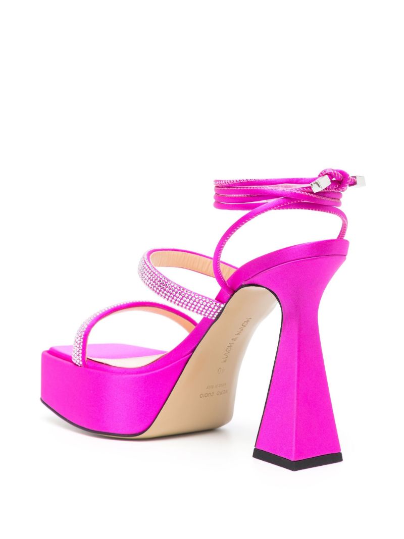 Pink Devon 140 Crystal Satin Sandals