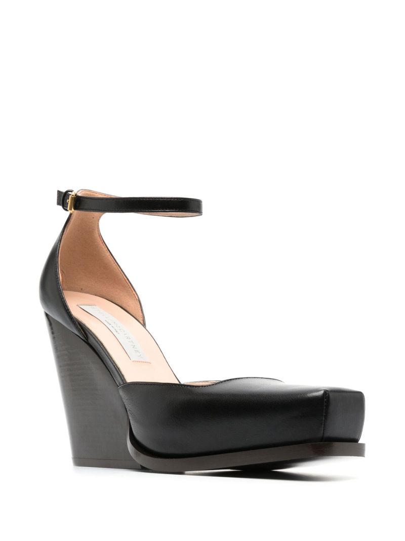 Black Cowboy 100 Faux Leather Pumps