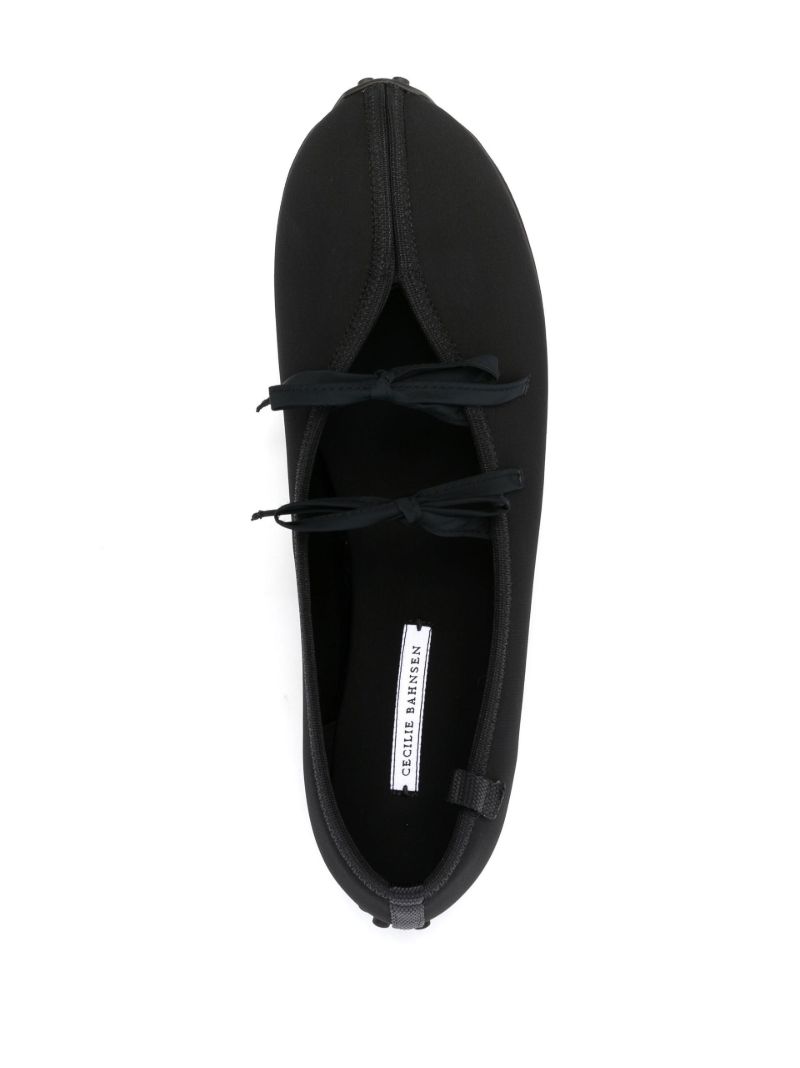 Black Bow Ballerina Pumps