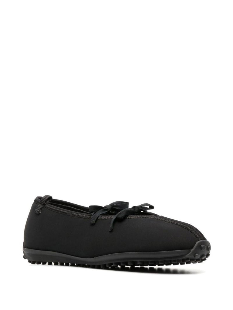 Black Bow Ballerina Pumps