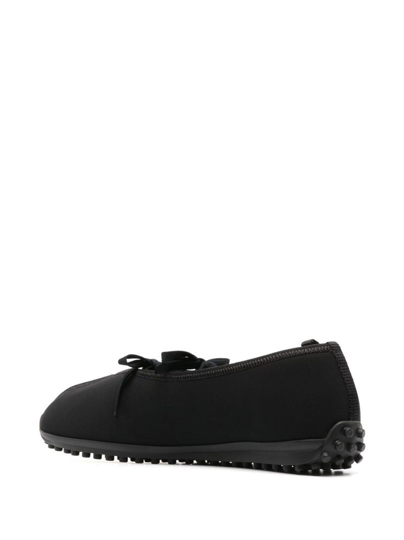 Black Bow Ballerina Pumps