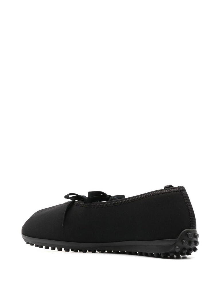 Black Bow Ballerina Pumps