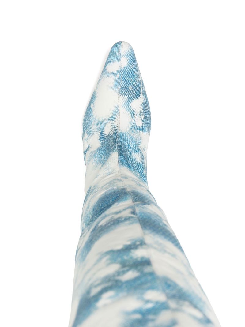 Blue Stevie 80 Over-the-knee Leather Boots