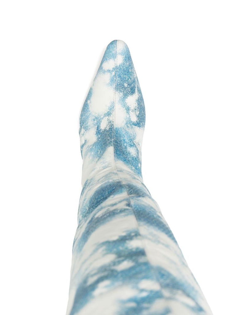 Blue Stevie 80 Over-the-knee Leather Boots