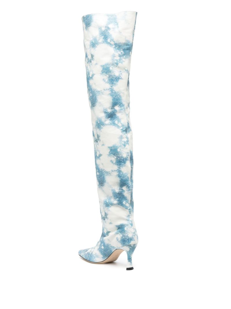 Blue Stevie 80 Over-the-knee Leather Boots