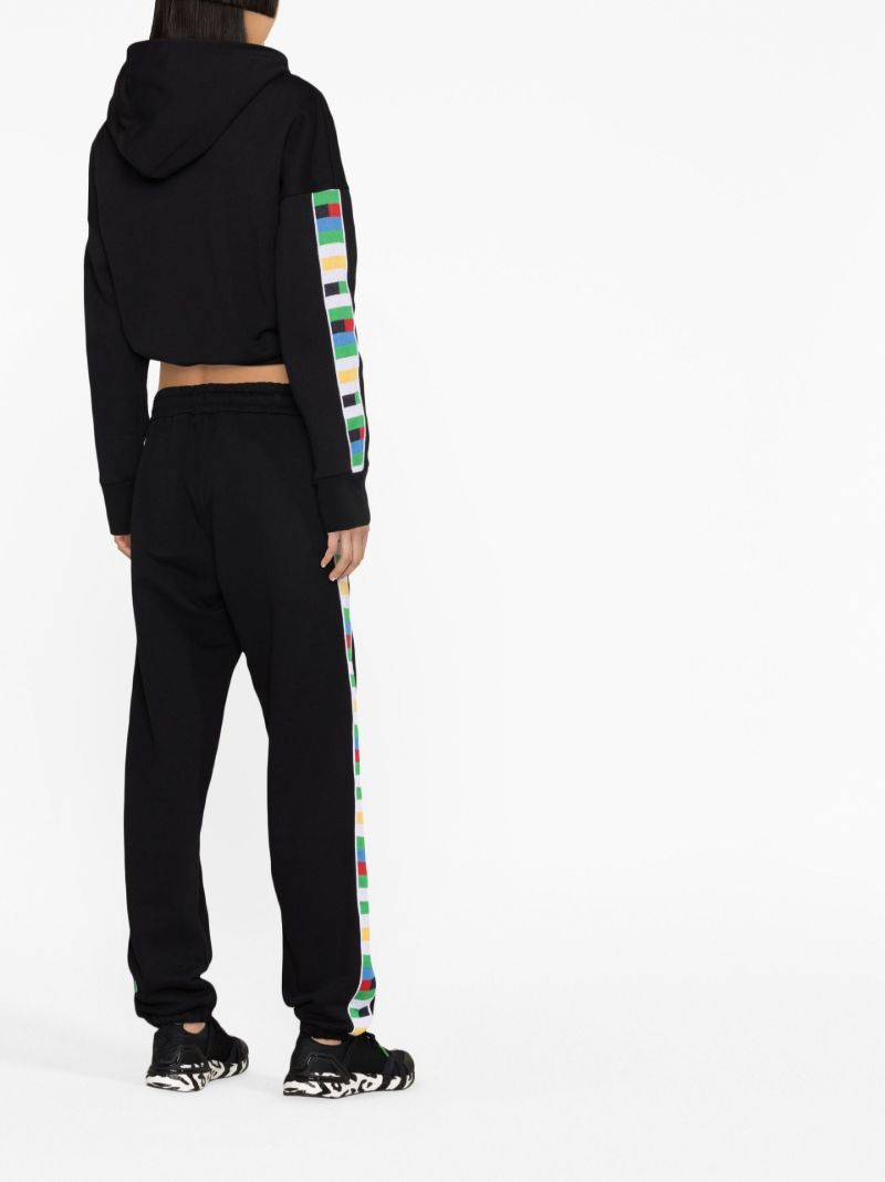 Black Side Stripe Track Pants