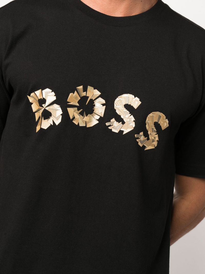 Black Teego 1 Cotton T-shirt