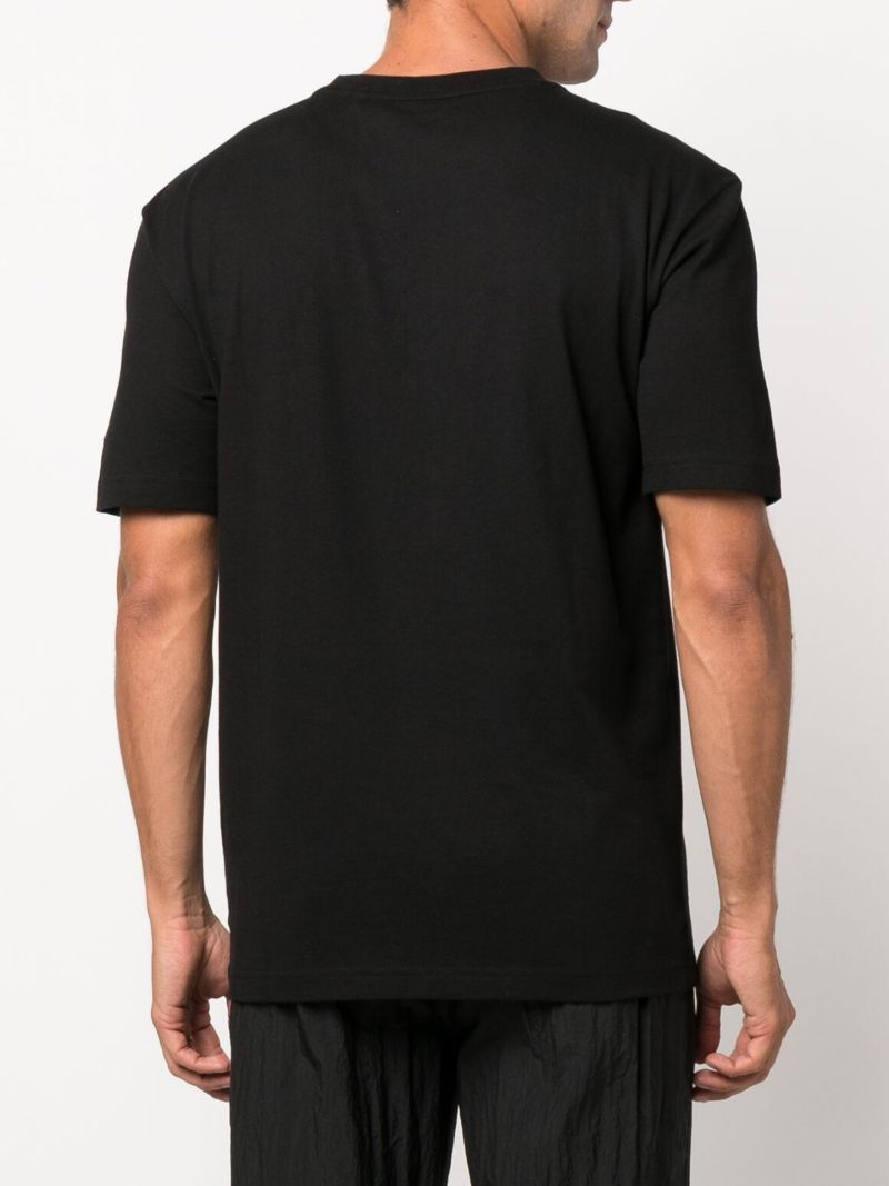 Black Teego 1 Cotton T-shirt