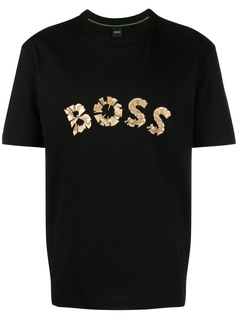 Black Teego 1 Cotton T-shirt