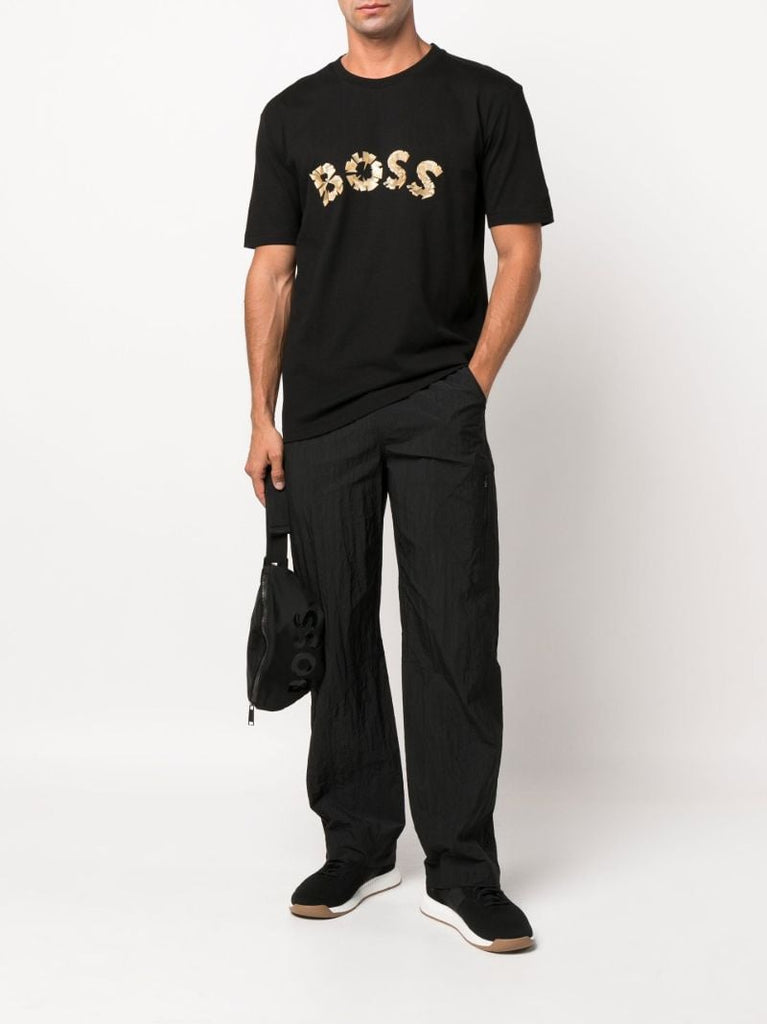 Black Teego 1 Cotton T-shirt