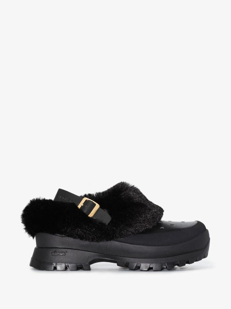 Black Trace Fff Rubber Clogs