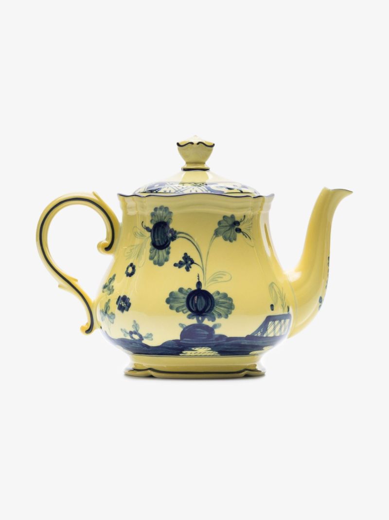 Yellow Oriente Italiano Citrino Porcelain Teapot
