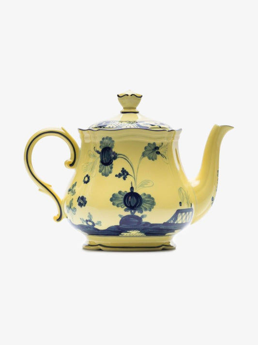 Yellow Oriente Italiano Citrino Porcelain Teapot