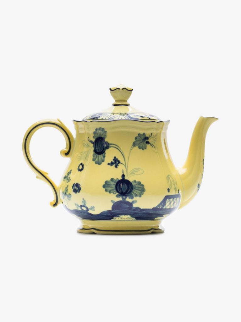 Yellow Oriente Italiano Citrino Porcelain Teapot