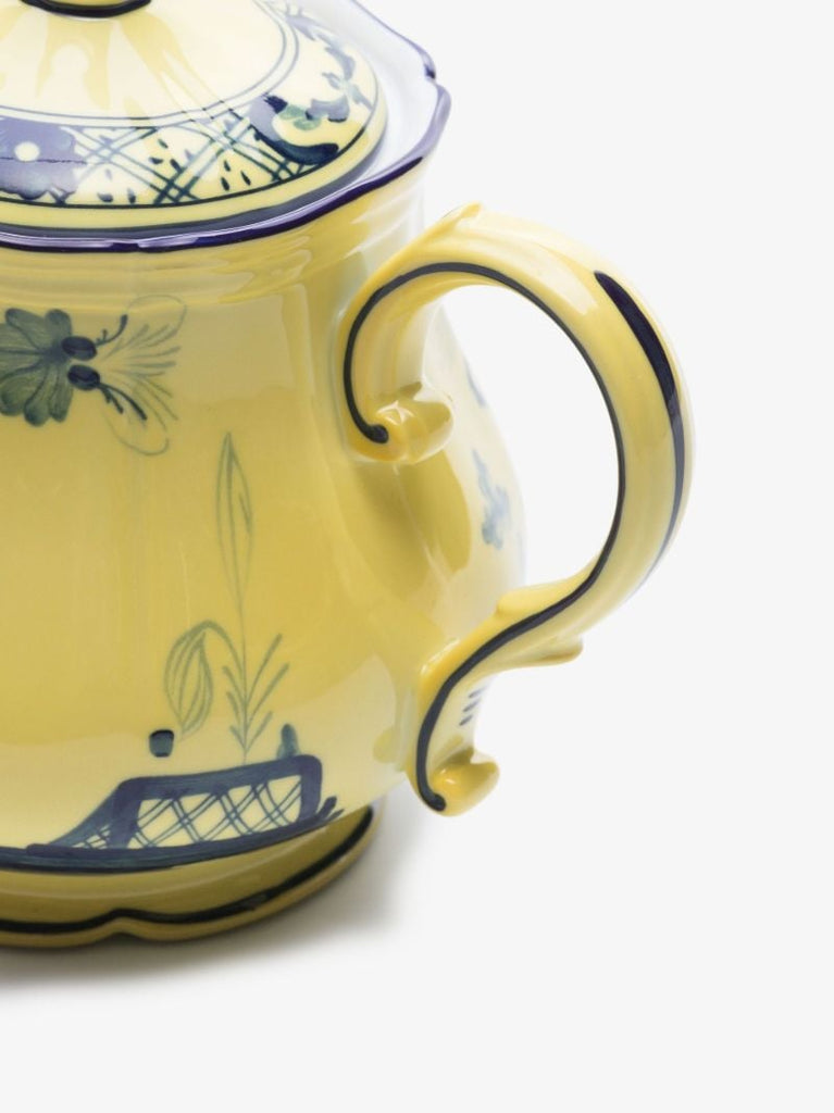 Yellow Oriente Italiano Citrino Porcelain Teapot