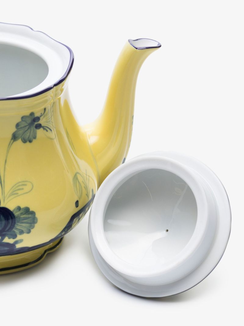 Yellow Oriente Italiano Citrino Porcelain Teapot
