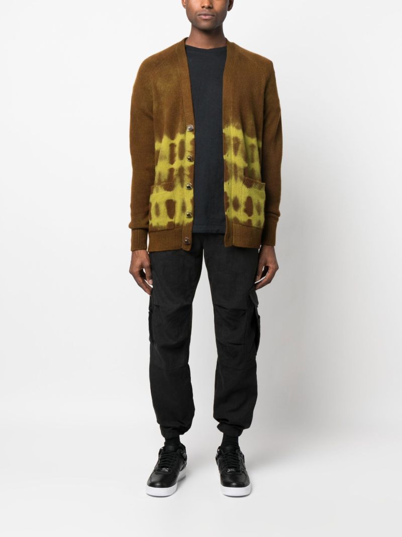 Black Linen Cargo Trousers