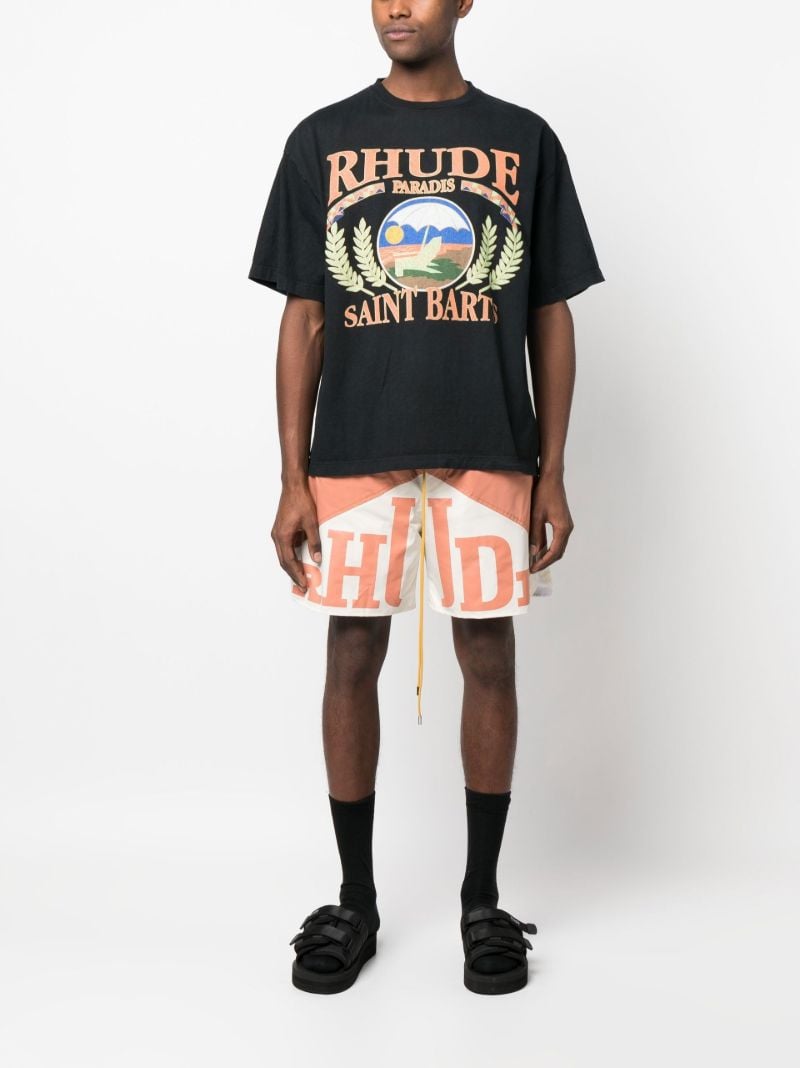 Black Logo Print T-shirt