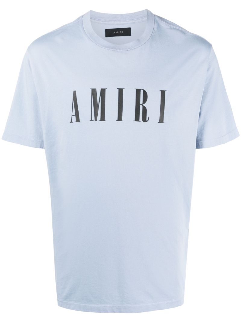 Blue Logo Print T-shirt