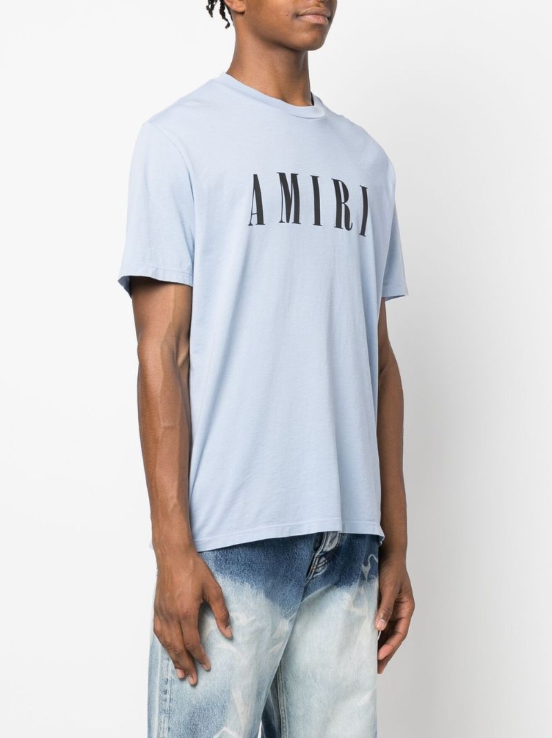 Blue Logo Print T-shirt