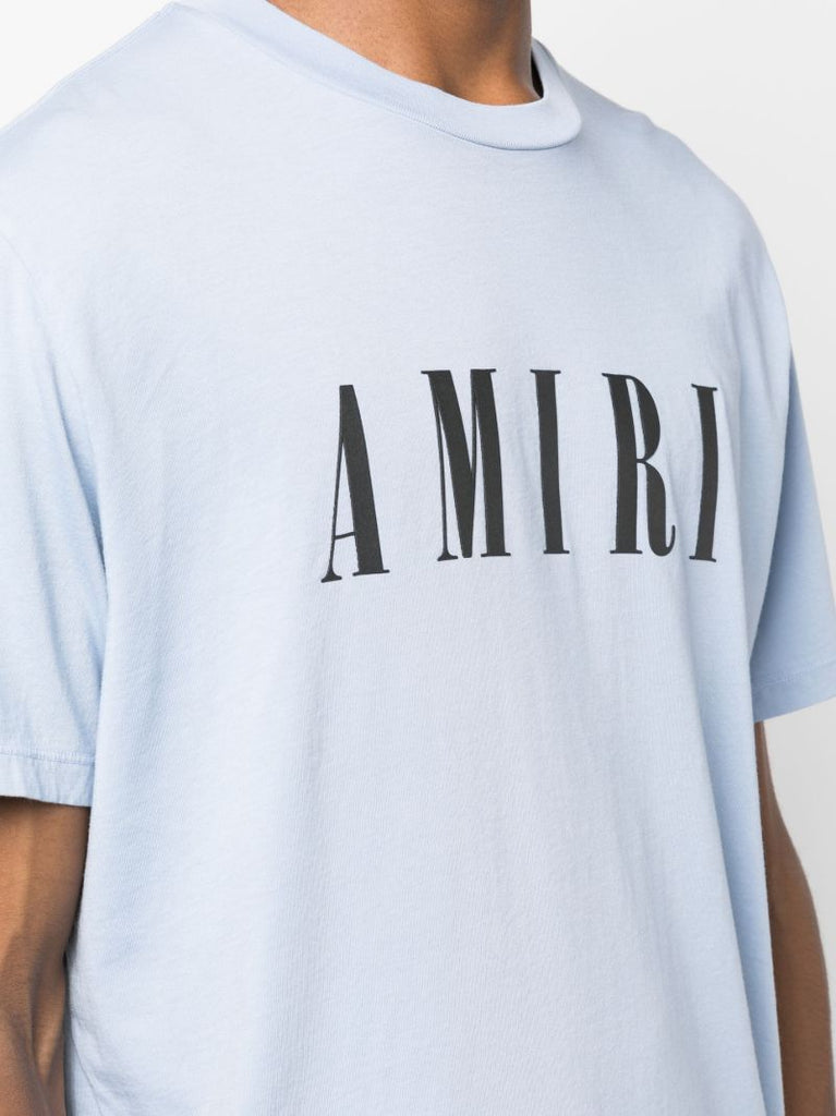 Blue Logo Print T-shirt