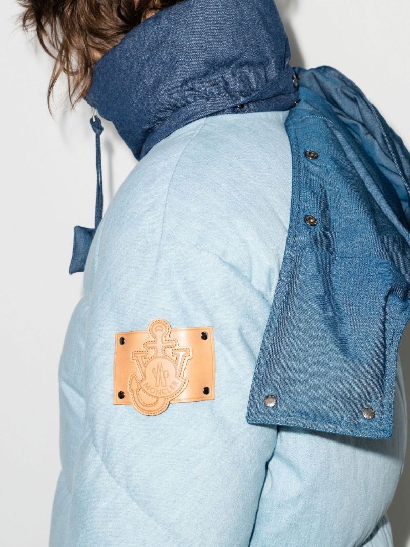 X Jw Anderson Blue Whinfell Denim Down Jacket